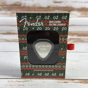 2025 PAMP Fender Holiday Guitar Pick 10g Silver “Welcome to the Jingle” #2449